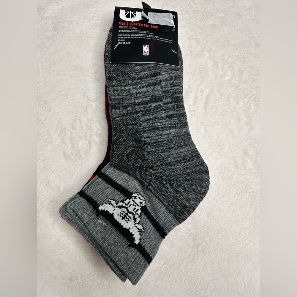 Men's NBA Quarter Cut Socks 3 Pairs Show Size 6-12 - Picture 2 of 7